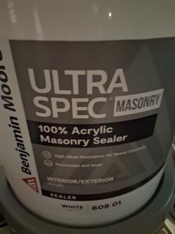 White Interior exterior masonry sealer