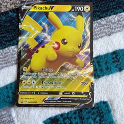 Pikachu V Big Pokémon Card