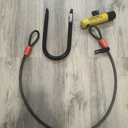 Kryptonite U-Lock Bike Lock Set (Key and Cable Included) – Excellent Condition