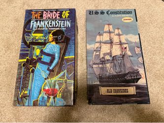Vintage Aurora Model Kits – Bride of Frankenstein & USS Constitution