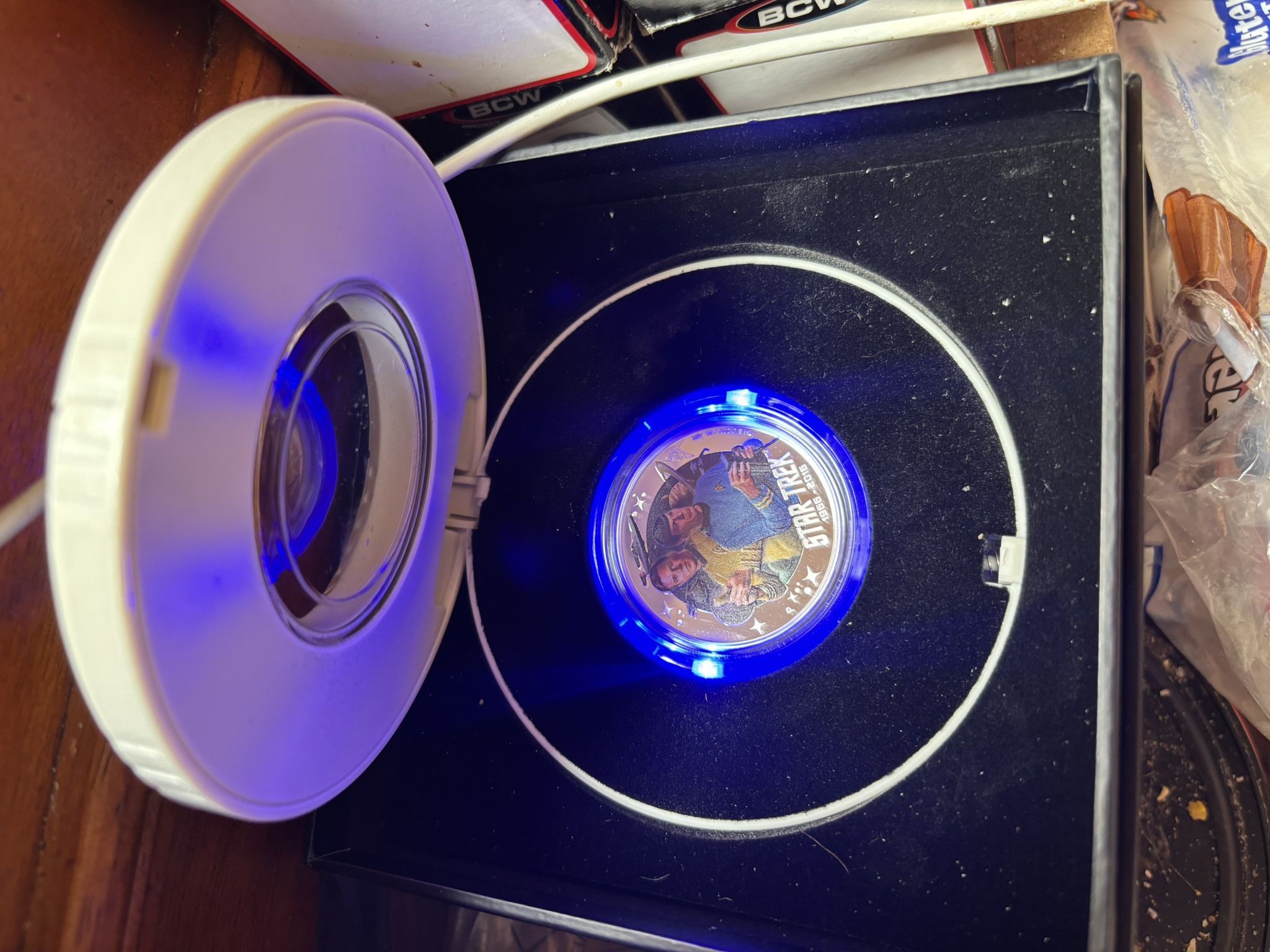 Star Trek 1 ounce proof, sewer coin with COA in box