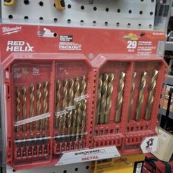 MILWAUKEE  29 PC./ P. TITANIUM DRILL BIT SET 