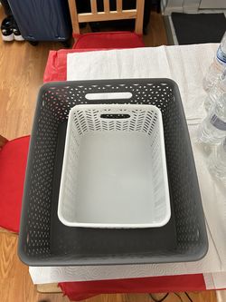 Set of Two Storage Baskets