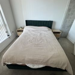 Queen Bed Frame Night Stands 