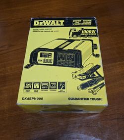 Power Inverter Dewalt 1000-Watt Portable Car with
Triple USB Ports No Low Offers/ Trades, Pls. Pick up in Burien Yes Available