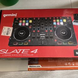 Slate for four channel slim DJMIDI controller