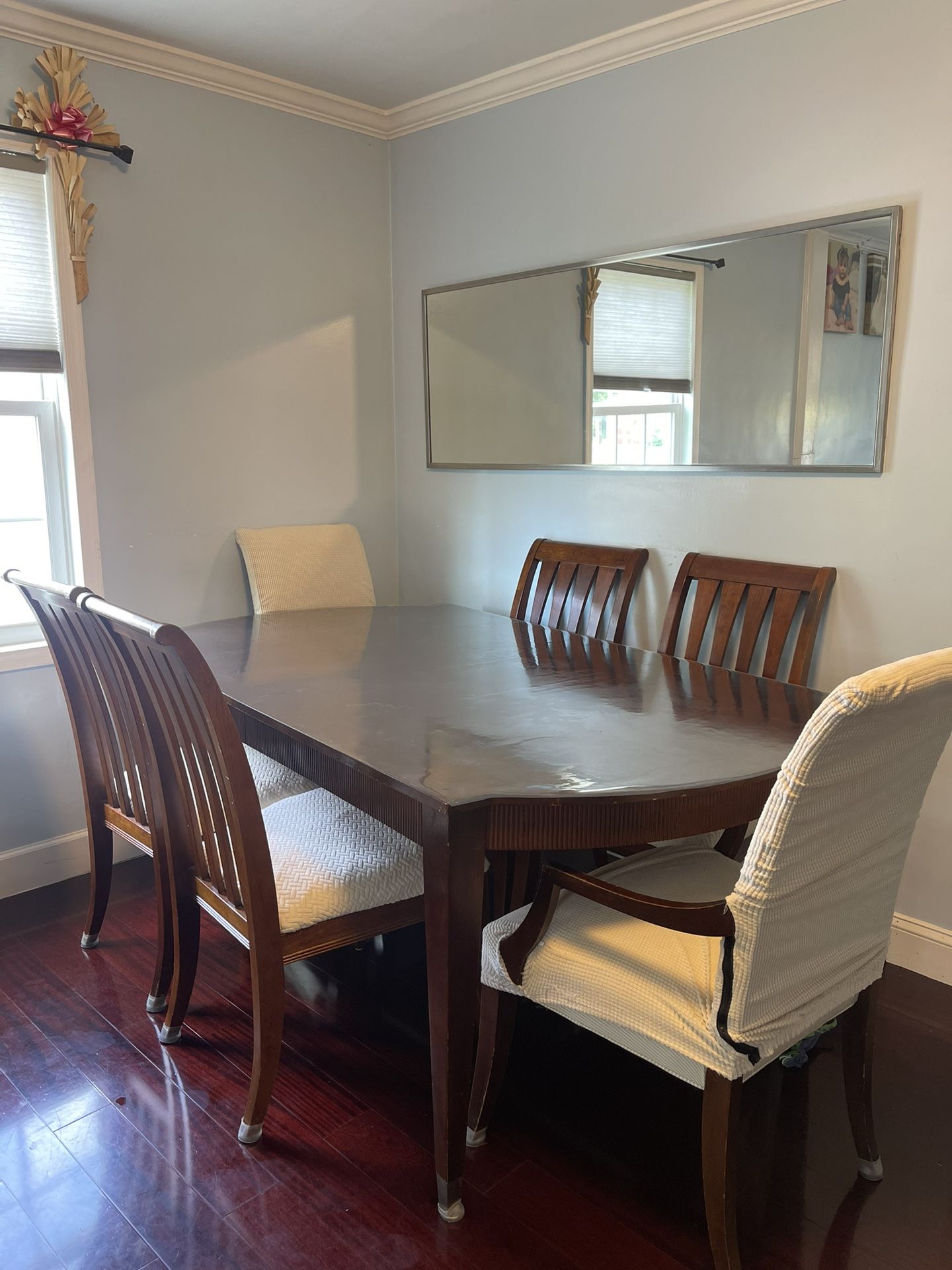 wooden dining table