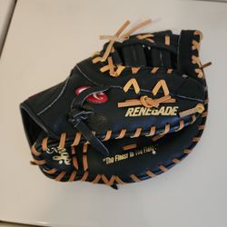 Left hand Rawlings, renegade catcher's mitt $40 Fontana.