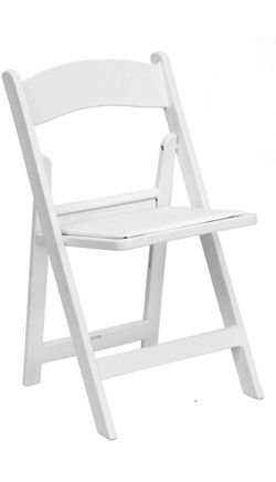 Resin Folding Chair White
