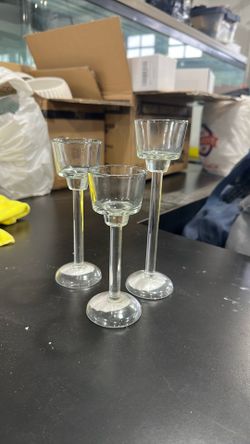 Glass tea light candle holder decorations for baby shower wedding etc