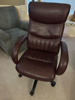 Home Office Chair, Heavy Duty Design, Ergonomic High Back Cushion Lumbar Back Support, Computer Desk Chair, Adjustable Executive Leather Chair with Ar