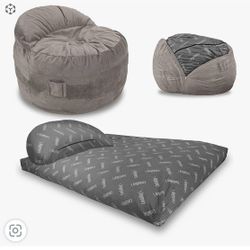 Nest Corduroy Lounge Chair And Queen Bed