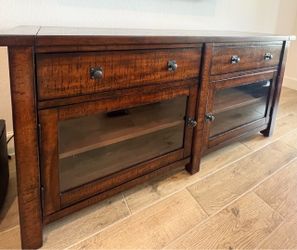 Pottery Barn Benchwright 65” Media Console - Solid Wood - Excellent Condition