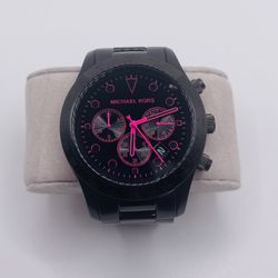 Michael Kors Layton Watch Black/Pink