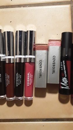 2,cover girl lipsticks,4,cover girl,melting pouts,3,L.A girl liquid lipsticks