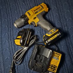 Dewalt 12v MAX Cordless Drill/Driver DeWalt DCD107 TWO 1.5ah Batteries + Charger