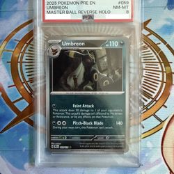 Umbreon Master Ball #059 PSA 8 Read The Description 