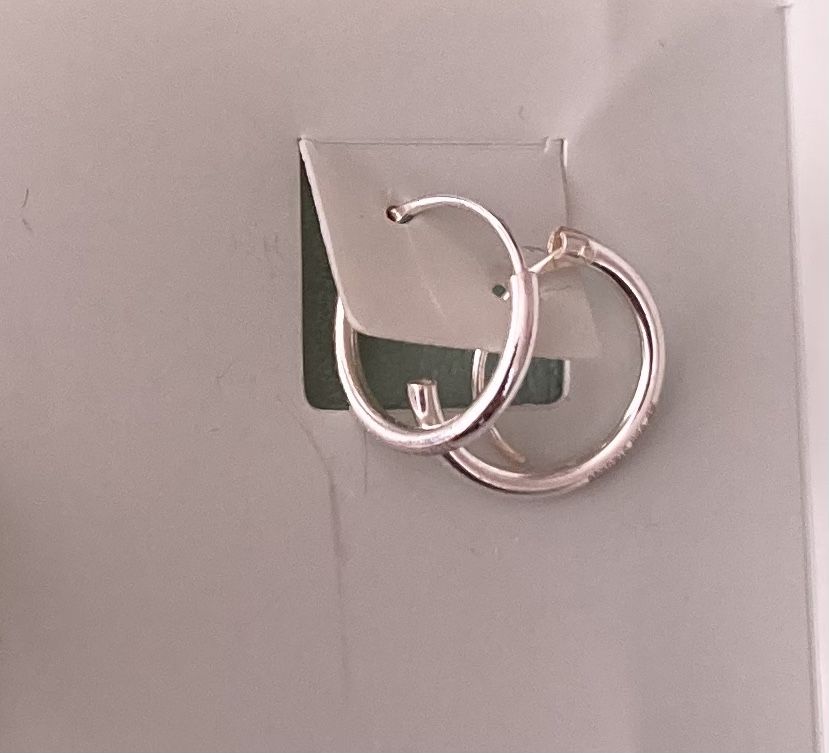 Tiny Huggie Sterling Silver Earring Hoops