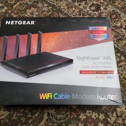 Nighthawk X4S AC3200 WiFi Cable Modem Router