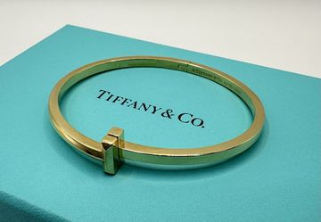 Tiffany & Co T T1 18k Yellow Gold Bracelet Small 
