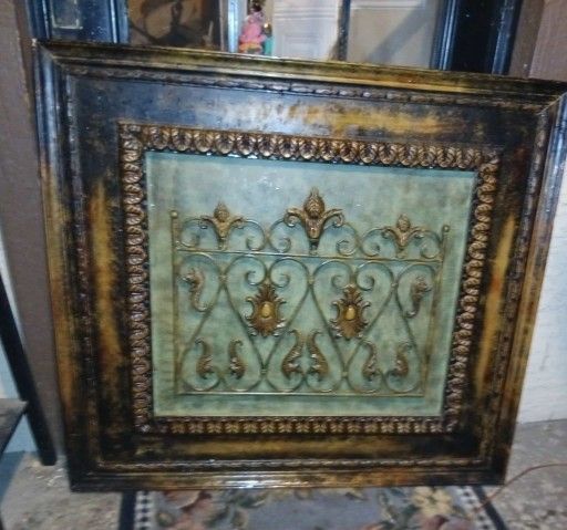 Exter Large Rustic Wall Art It's Made Out Of Tin