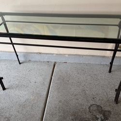 Glass Top Entryway Table And End Table