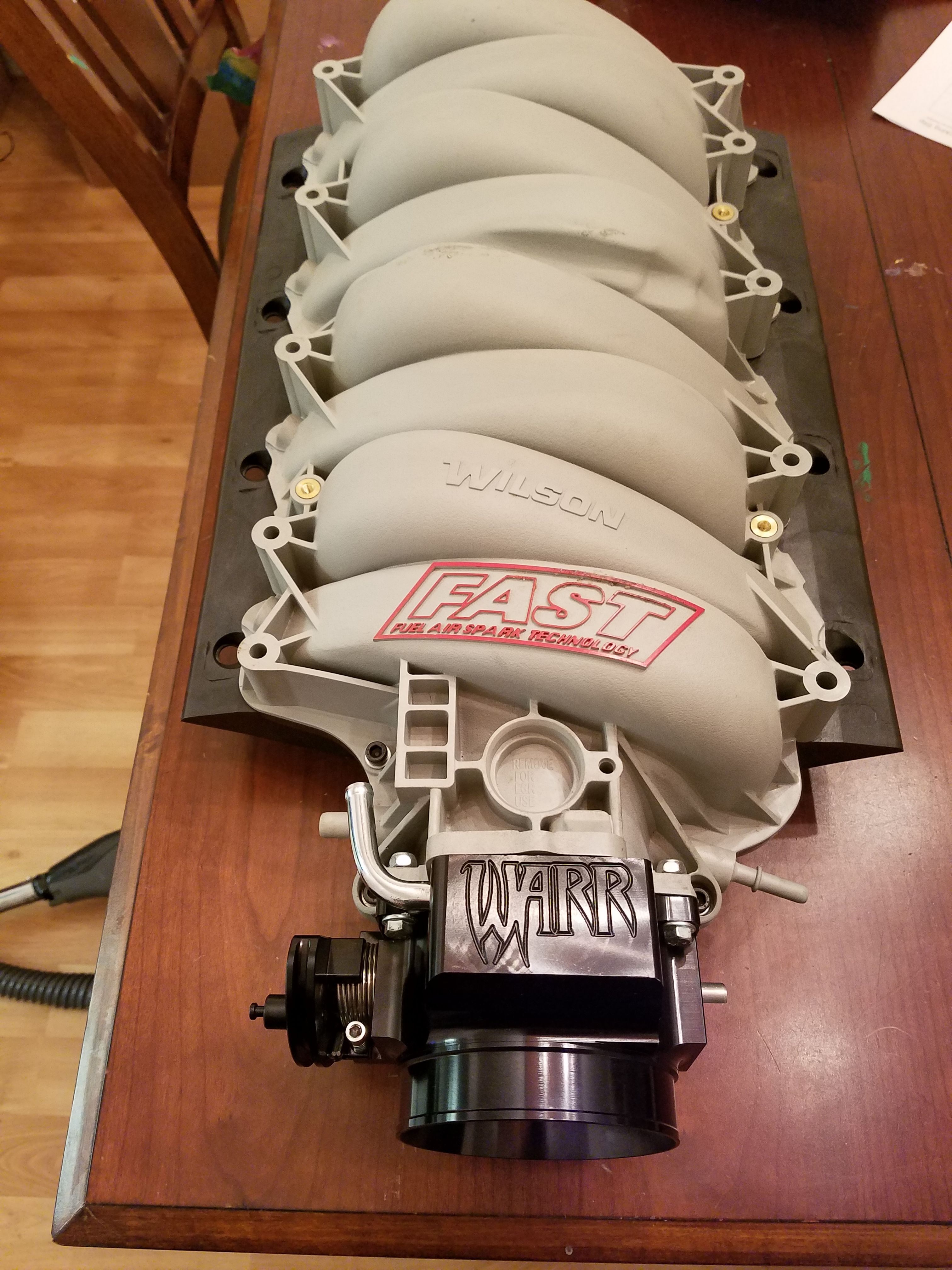 FAST intake and Warr 92mm throttle body ls1 ls2 ls6 lq9 lq4