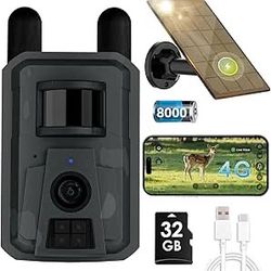 Trail Camera with 4G LTE Cellular & Solar Pane