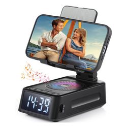 Brand New Cell Phone Stand with Bluetooth Speaker, Gifts for Men Women, Wireless Phone Holder for Desk Compatible with iPhone/Samsung Galaxy - Cool Ga