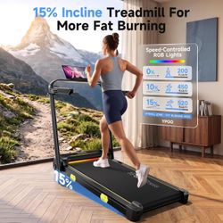 Brand new treadmill with 15% incline remote
