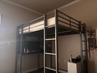 Full Size Metal Frame Loft Bed