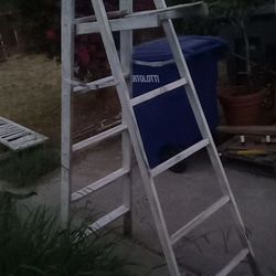 Tall Wooden Ladder