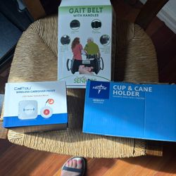Care Giver Pager, Gait belt, Cup & Cane Holder For Walker