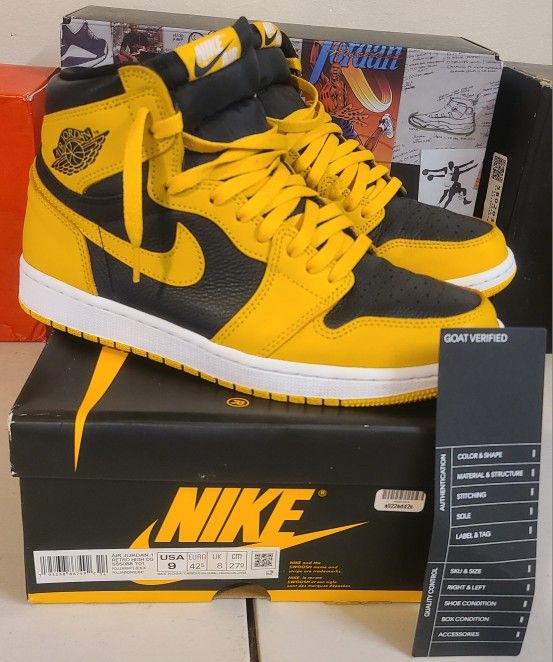Authenticity GuaranteeJordan 1 Retro OG High Pollen 555088 701 Men's Size 9