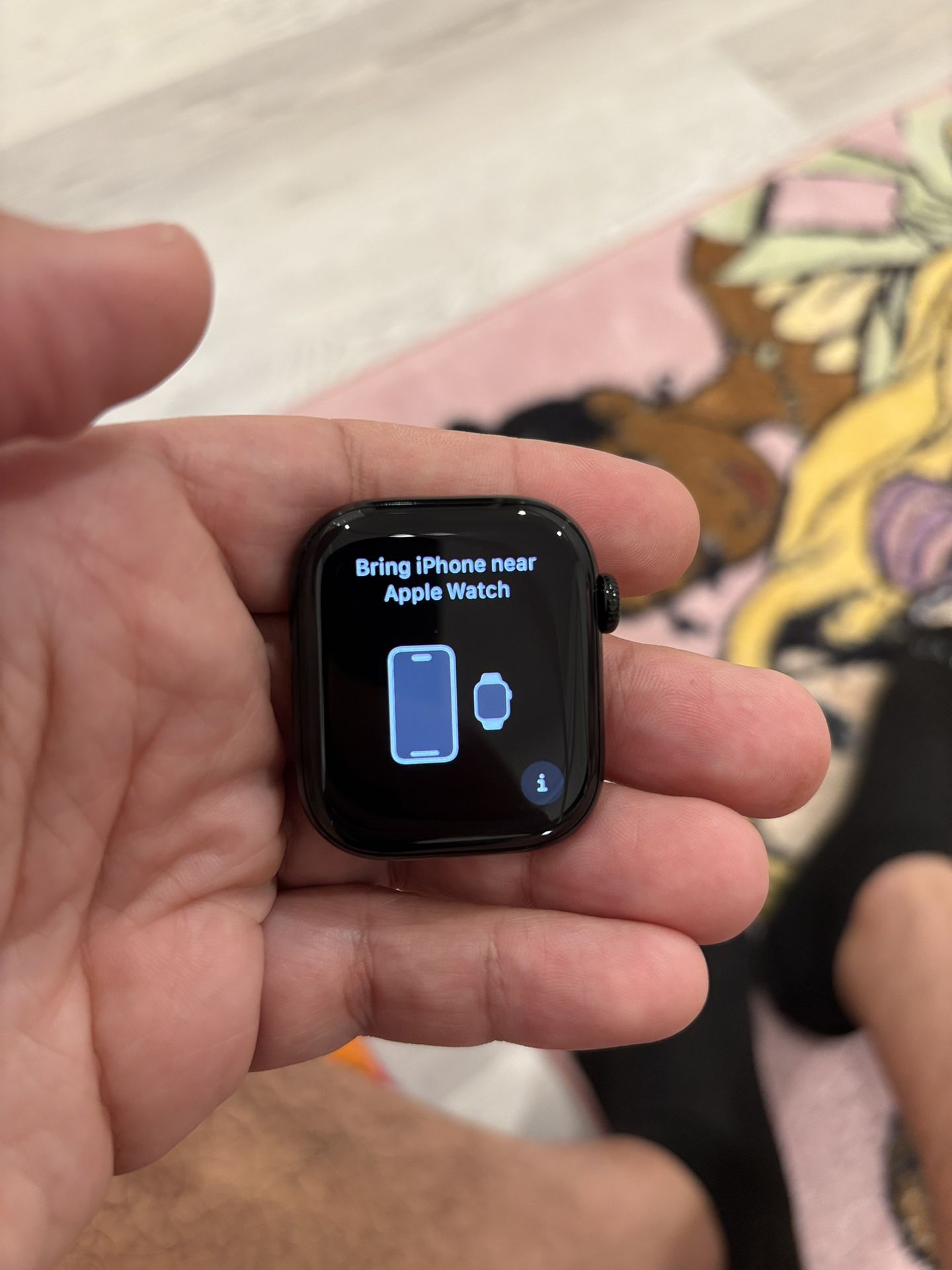Apple Watch Series 10 (GPS, 42MM) Jet Black Aluminum Case with Black Sport Band Brand New Open Box