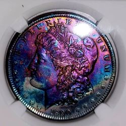 1890-P Morgan SILVER Dollar MS65