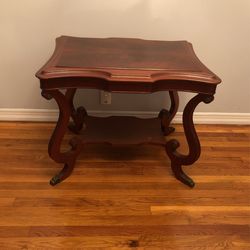 2 antique  end tables .