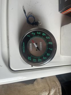 Harley Davidson Speedometer Green Face