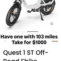 Quest 1st Off Road Electric Bike 