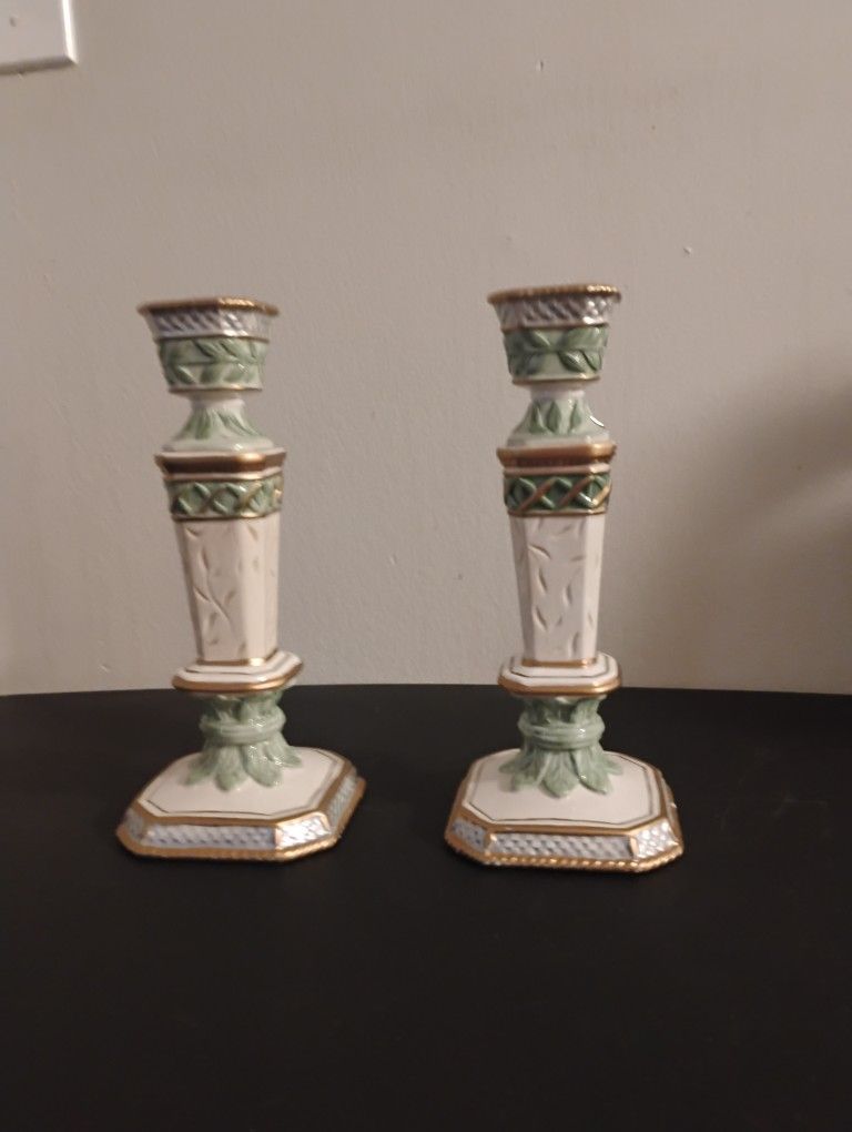 Fitz & Floyd Vintage Candlestick Holders
