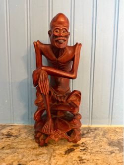 Japanese Wood Carved Figure