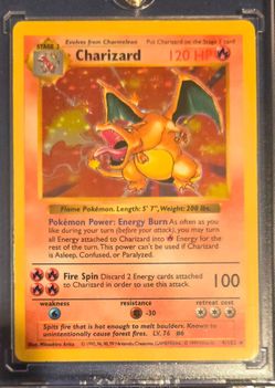Vintage Pokémon Collection: Shadowless Charizard, Shadowless Holos, Slabs & Raw