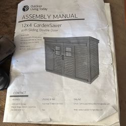 12’X4’ Garden Sever   