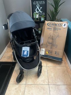 New Graco Redmond Modes Pramette Stroller, 3-in-1 Convertible: Car Seat Carrier, Infant Pramette to Toddler Stroller with Reversible Seat and One-hand