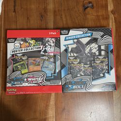 Black Bolt Binder and Unova Poster Collection