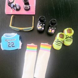 LOL SUPRISE, BARBIE, AND RAINBOW HIGH ACCESSORIES 