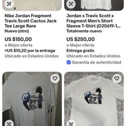 Travis Scott X Jordan X Fragment T-shirt White 