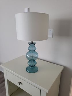 Lamp blue glass