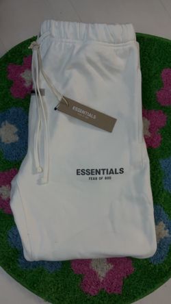 Cream essential sweatpants