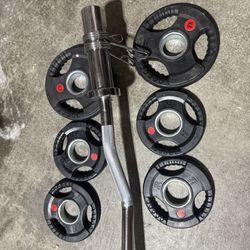 Olympic Weights Curl Bar Set